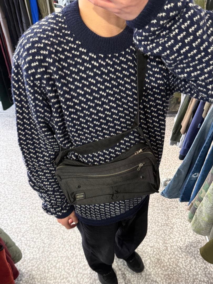 【長さ調整可能、渋め】PORTERハンドバッグ鞄古着アーカイブ年代問わずポーチ