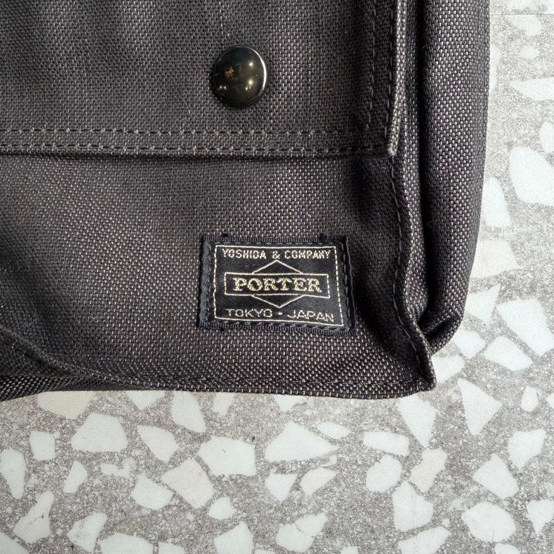 【長さ調整可能、渋め】PORTERハンドバッグ鞄古着アーカイブ年代問わずポーチ