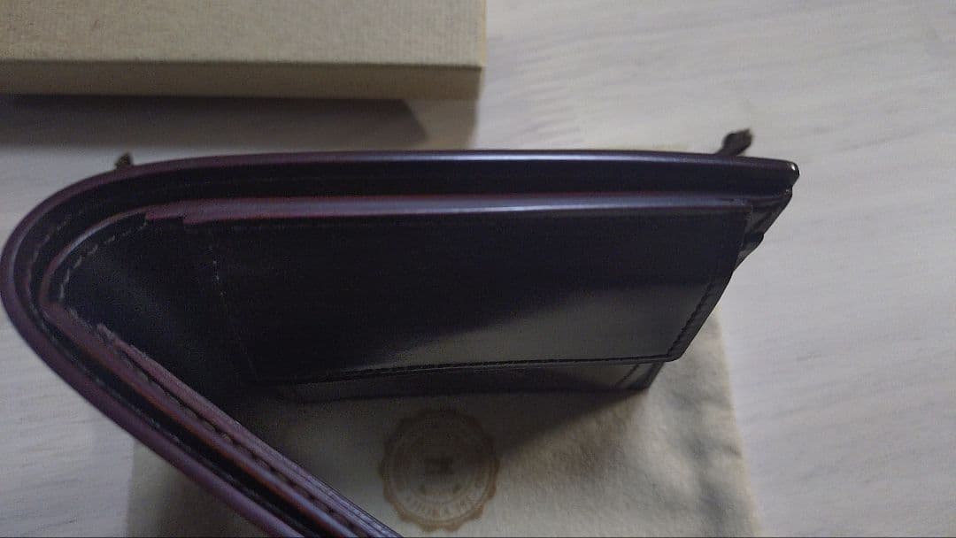 ガンゾ　シェルコードバン 2 【小銭入れ付き二つ折り財布】