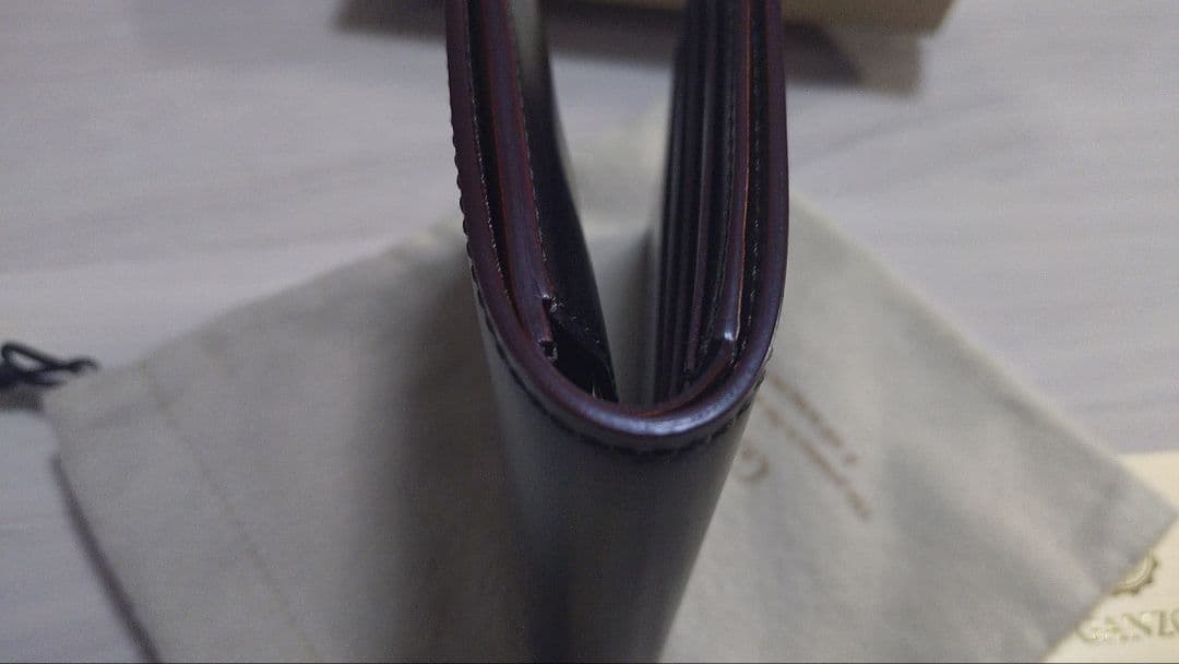 ガンゾ　シェルコードバン 2 【小銭入れ付き二つ折り財布】