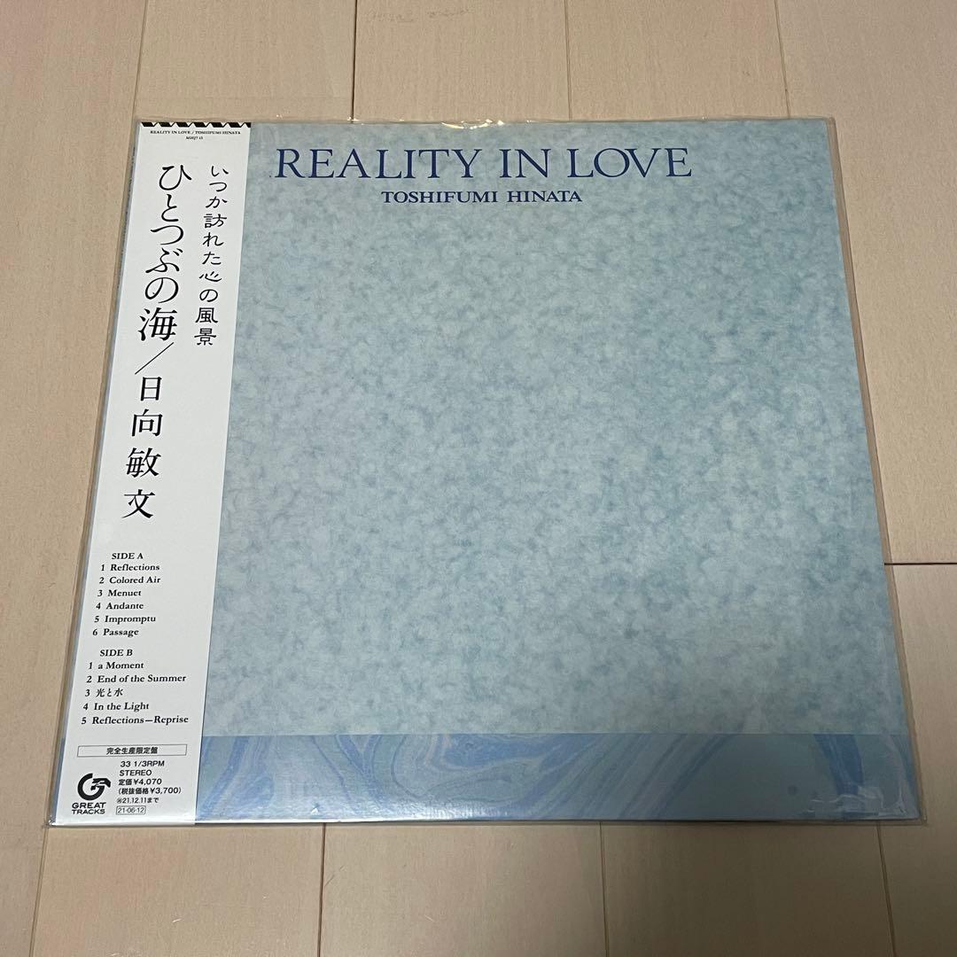 ひとつぶの海　 REALITY IN LOVE 日向敏文　レコード　2021盤