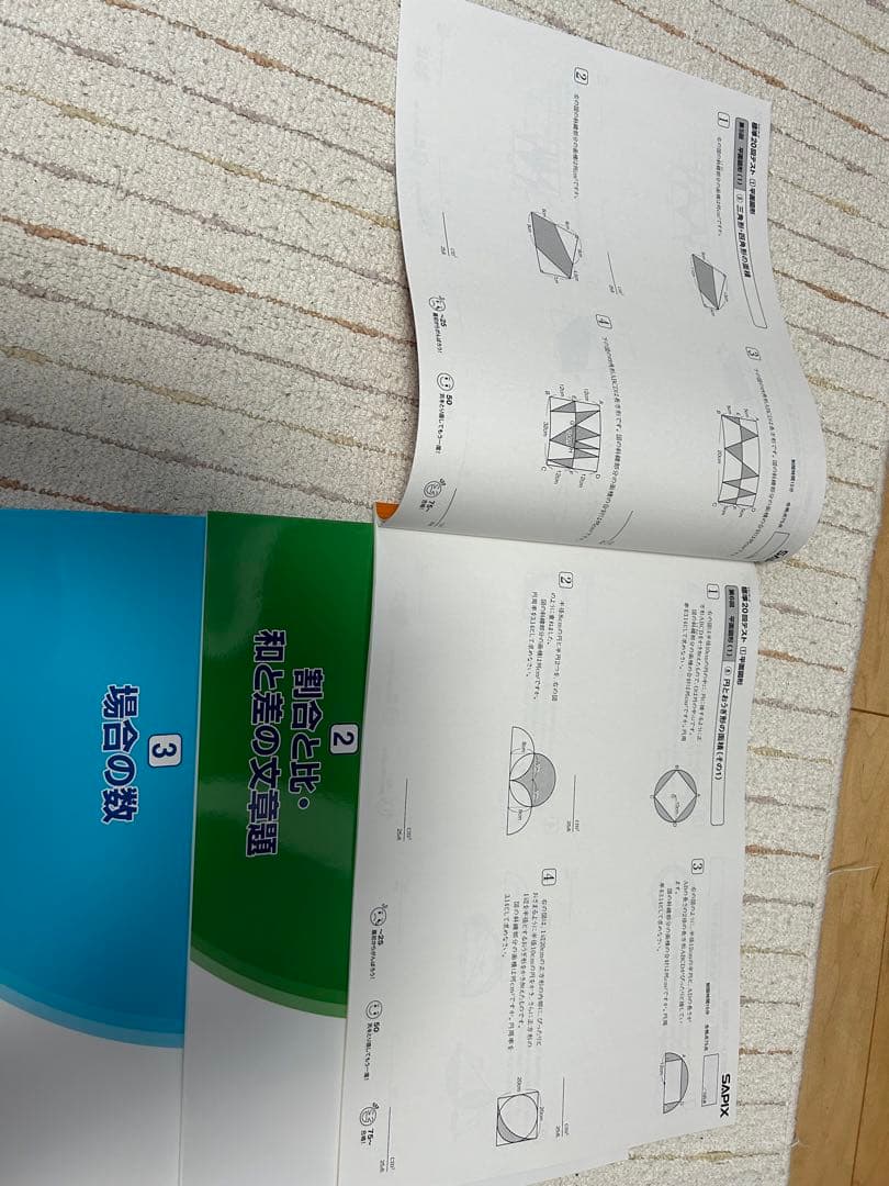 SAPIX  算数　分野別標準20回テスト