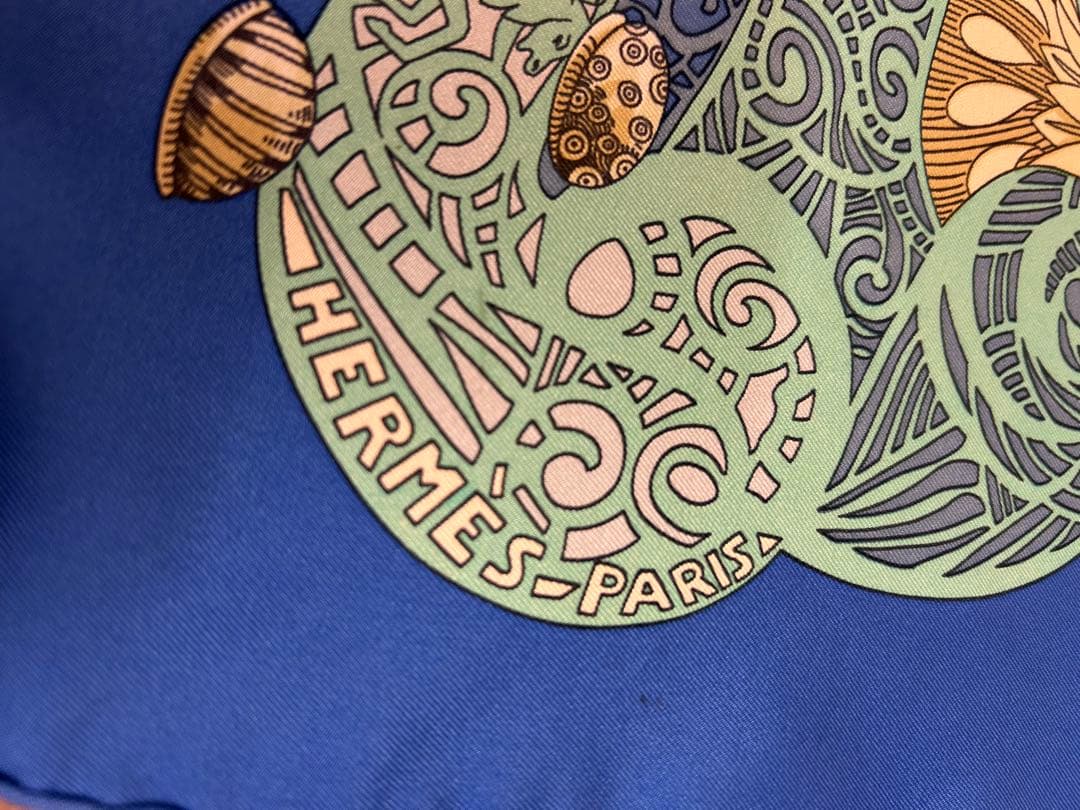 エルメススカーフ　カレ90 「L'ATLANTIDE アトランティス大陸