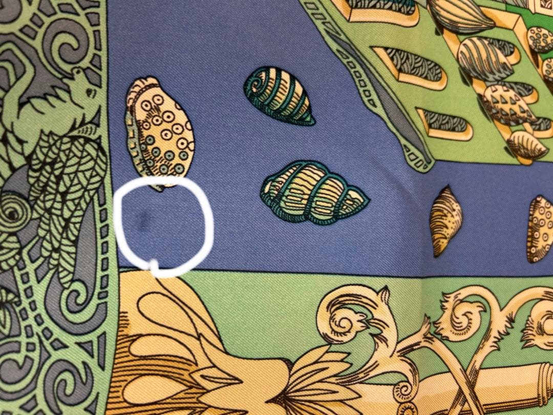 エルメススカーフ　カレ90 「L'ATLANTIDE アトランティス大陸