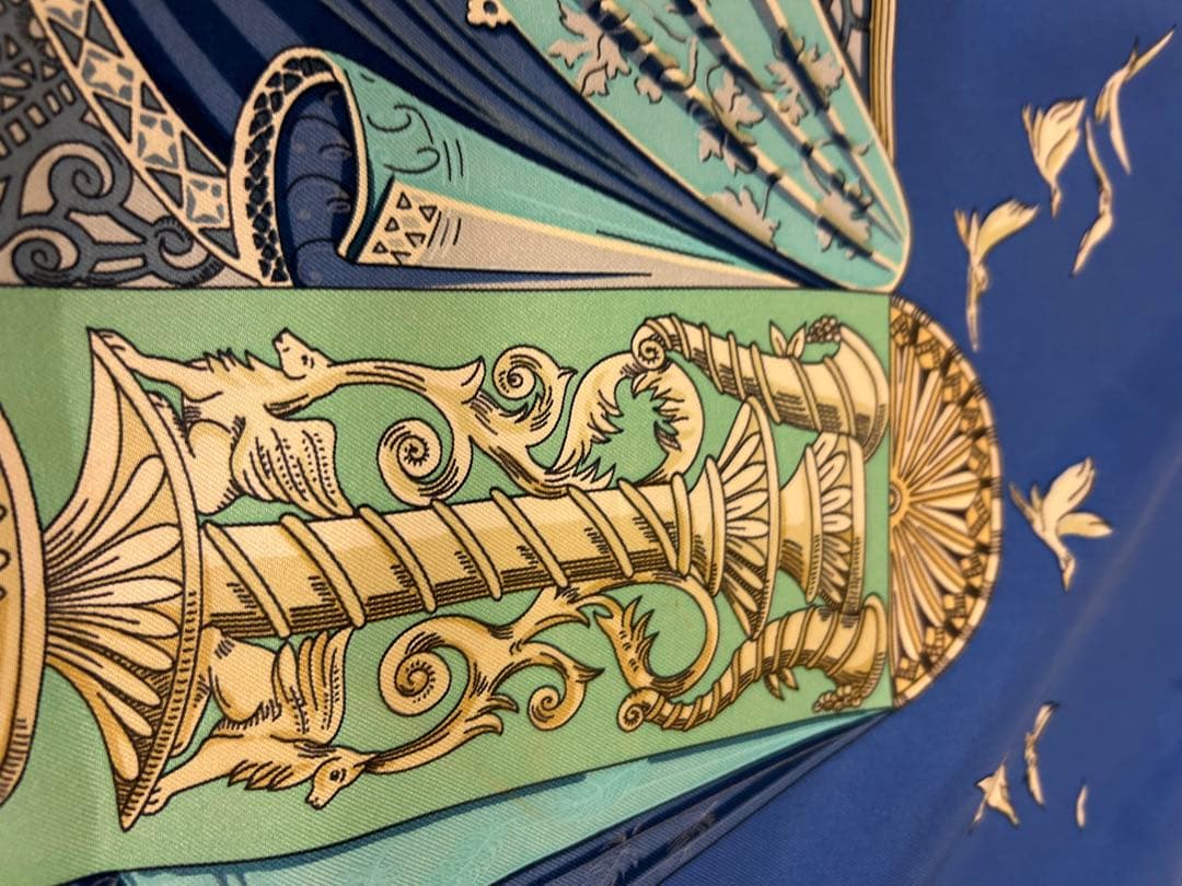 エルメススカーフ　カレ90 「L'ATLANTIDE アトランティス大陸