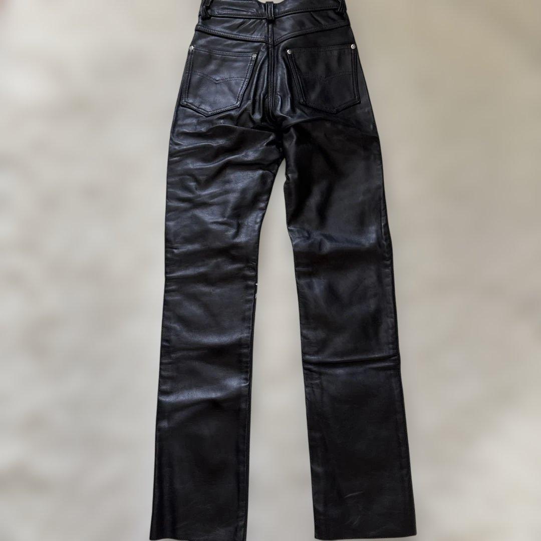 新品未使用！schott レザーパンツ W26 新品　ショット