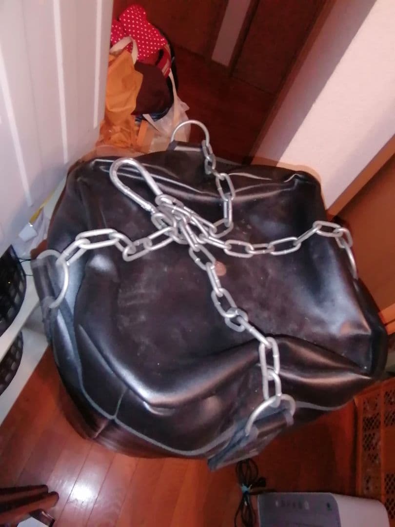 ク*ノ様 引き取り限定　サンドバッグ　黒　レーザー　中古