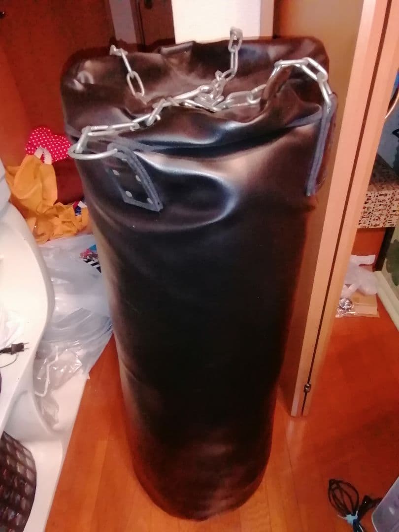 ク*ノ様 引き取り限定　サンドバッグ　黒　レーザー　中古