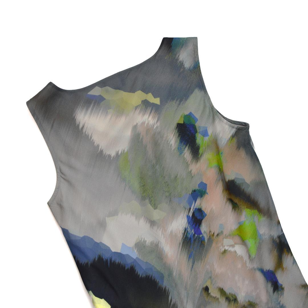 【美品】GIORGIO ARMANIジョルジオアルマーニ イタリア製シルクドレス