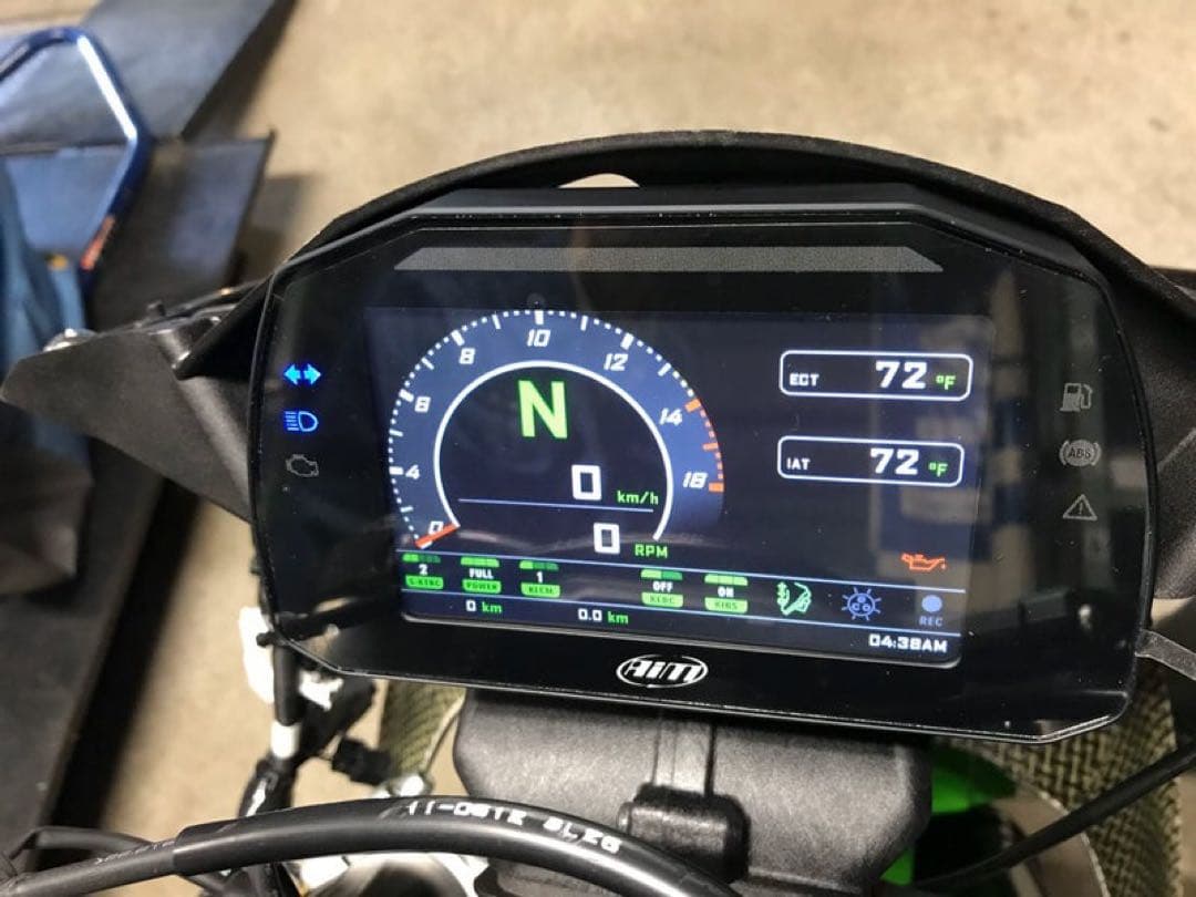 zx10r AIM mxk-10 メーター