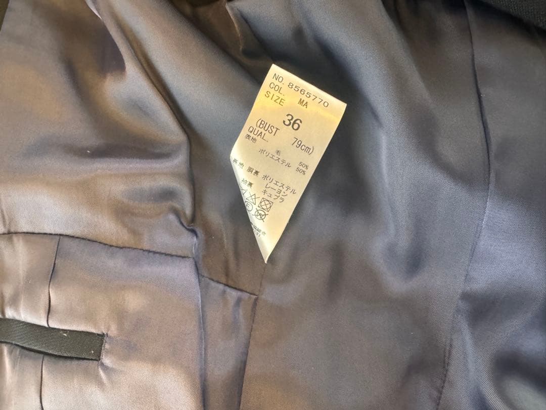 お受験スーツdestyle　濃紺ジャケット　&　ワンピース スーツセット