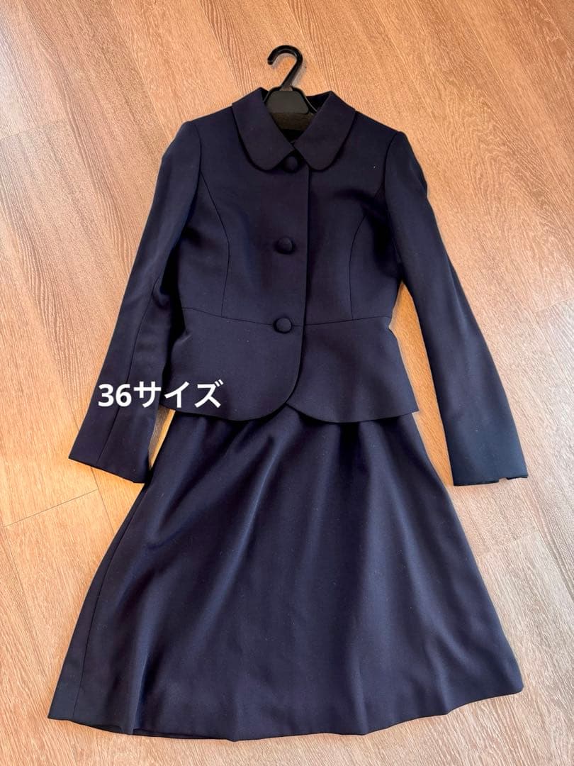 お受験スーツdestyle　濃紺ジャケット　&　ワンピース スーツセット