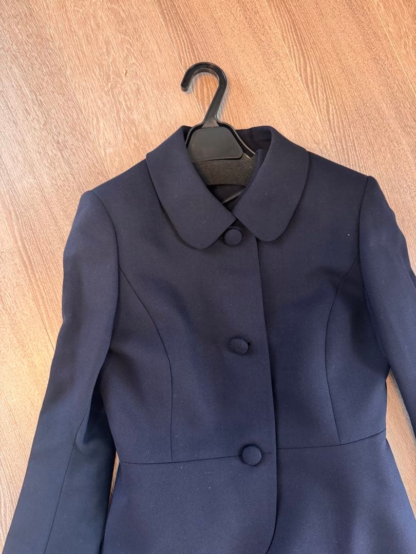 お受験スーツdestyle　濃紺ジャケット　&　ワンピース スーツセット
