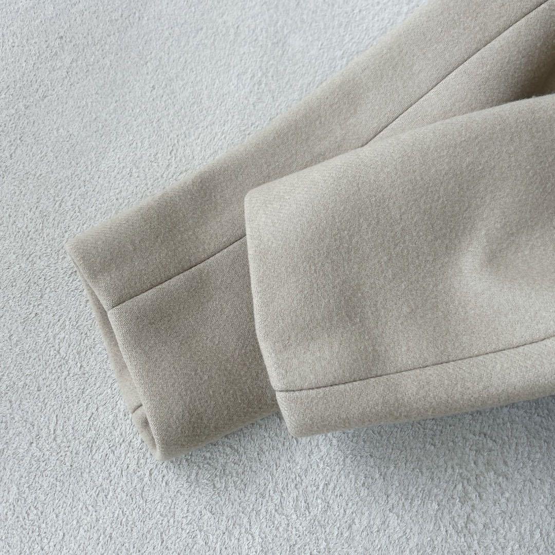 美品✨　ドゥロワー チェスターコート　シングル　　シルク　ベージュ　36