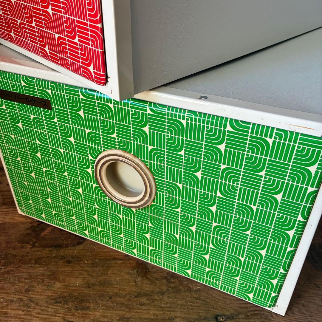 レトロポップ 衣装 衣類収納 ケース 幾何学 ミッドセンチュリー ブリキ