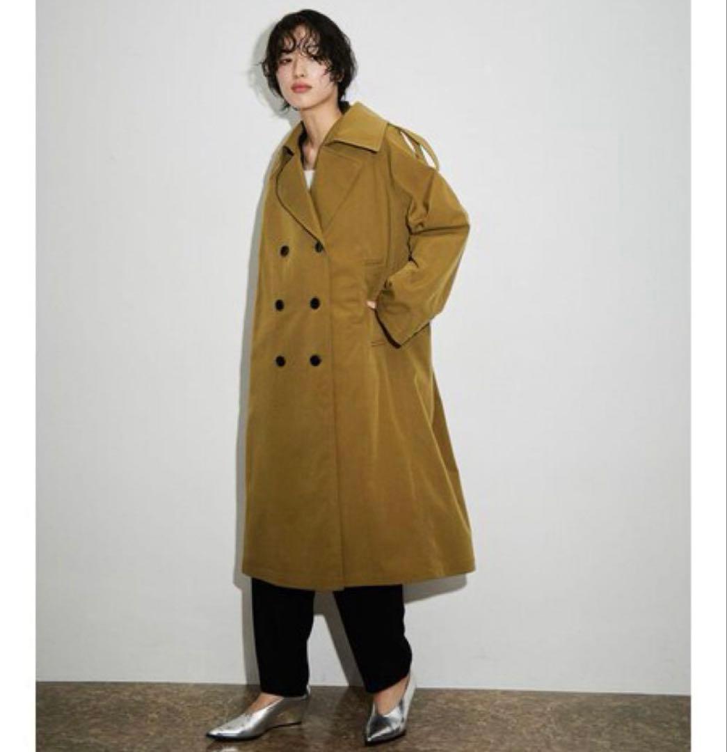アダムエロペ　ドルマンオーバートレンチコート