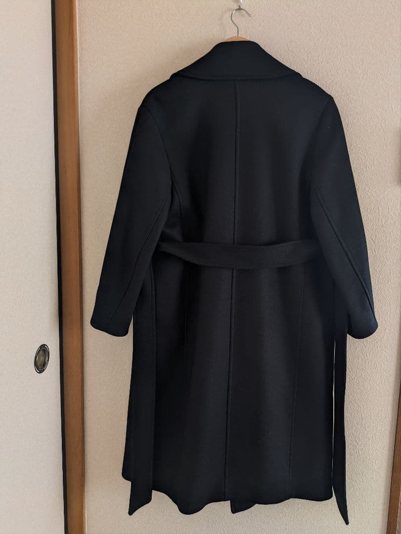 ZARA ブラック ロングコート Mantecoウール