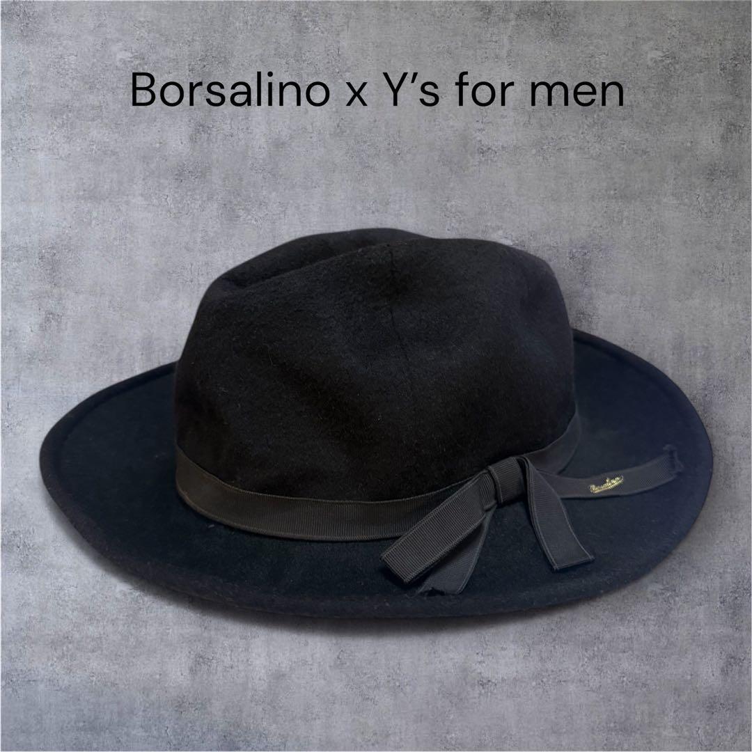 90s Y's for men × Borsalino 中折れフェルトハット 黒