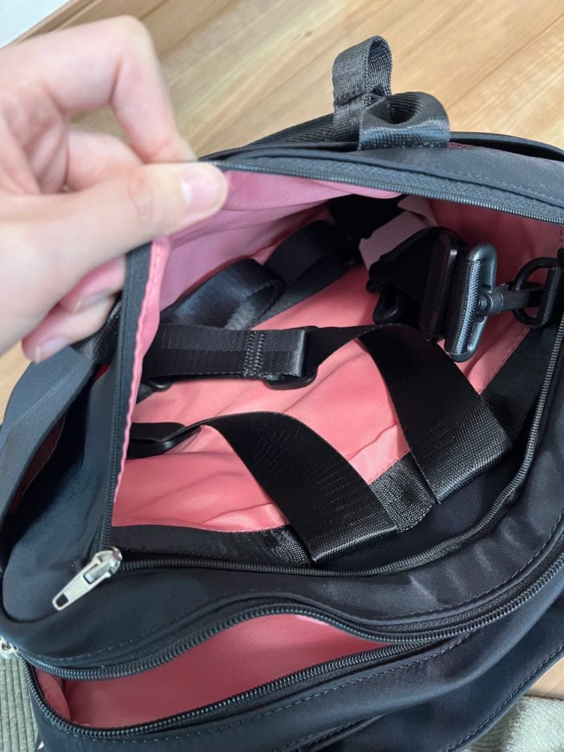 SELENT ÉTHER セレーンエテール　 ブラック&ピンク　トートバッグ