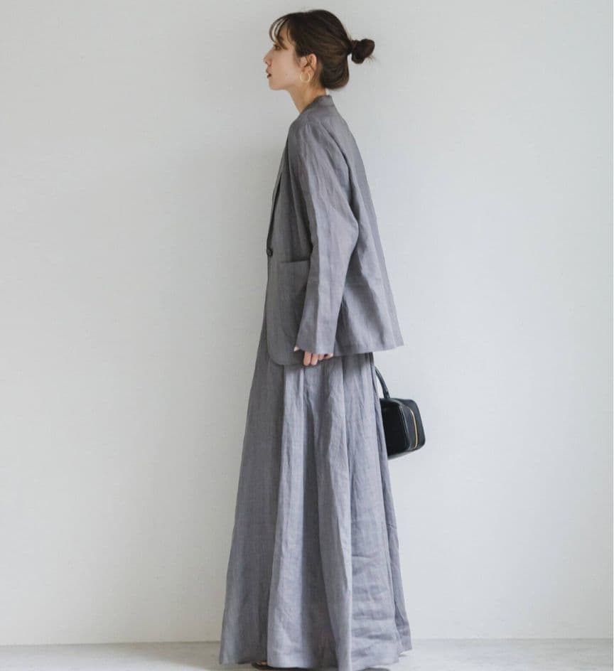 ※358様※【新品】ノーブル ラミーシアーライトジャケット グレー 36