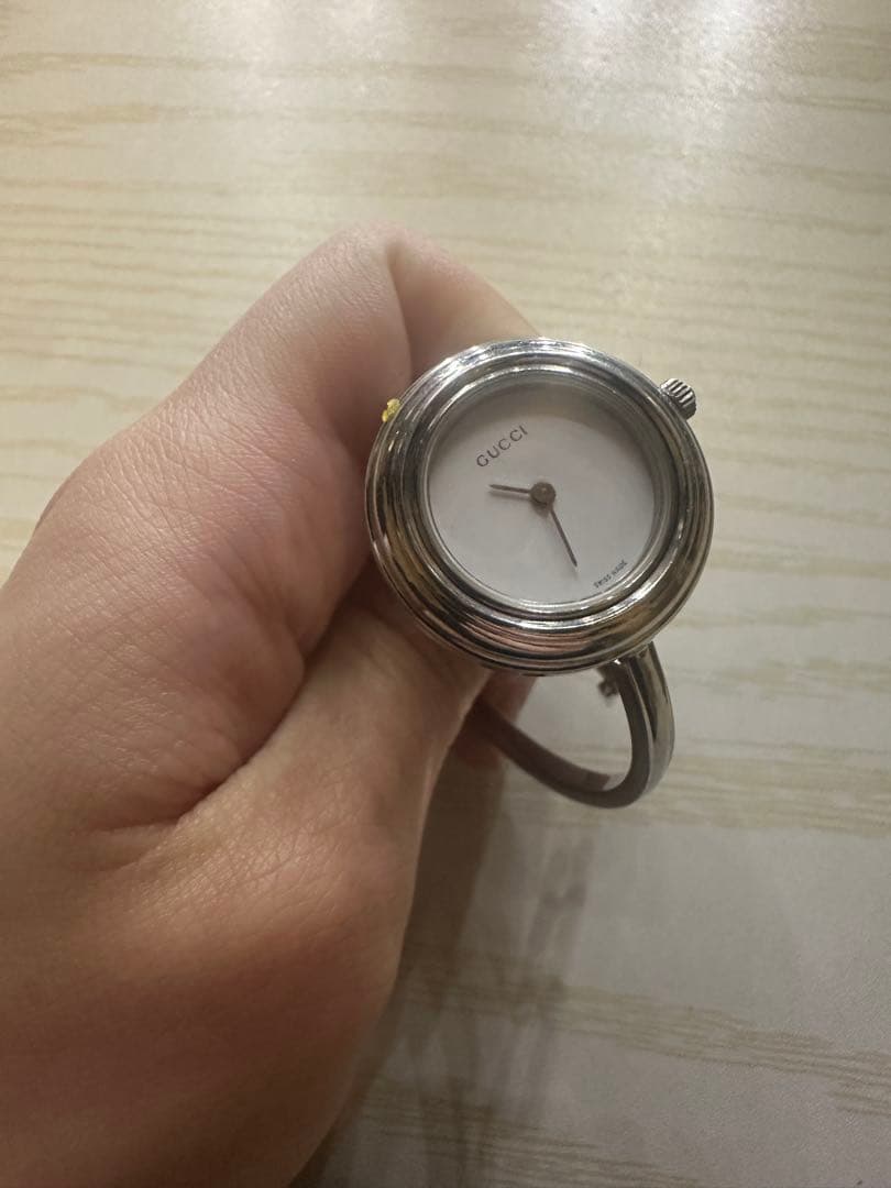 OLD GUCCI アナログ腕時計 シルバー ※修理必須