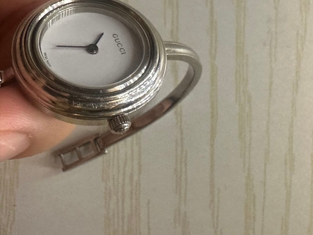 OLD GUCCI アナログ腕時計 シルバー ※修理必須