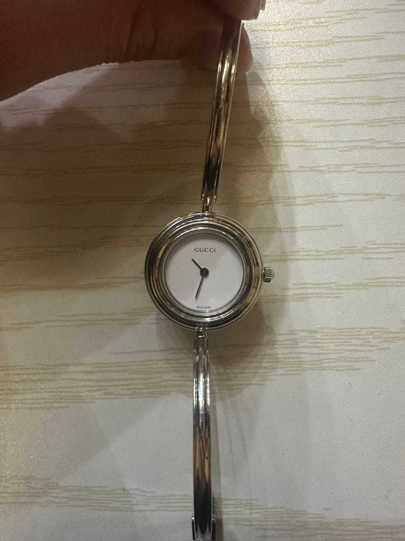 OLD GUCCI アナログ腕時計 シルバー ※修理必須
