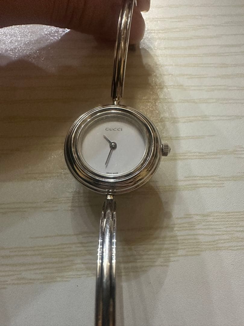 OLD GUCCI アナログ腕時計 シルバー ※修理必須