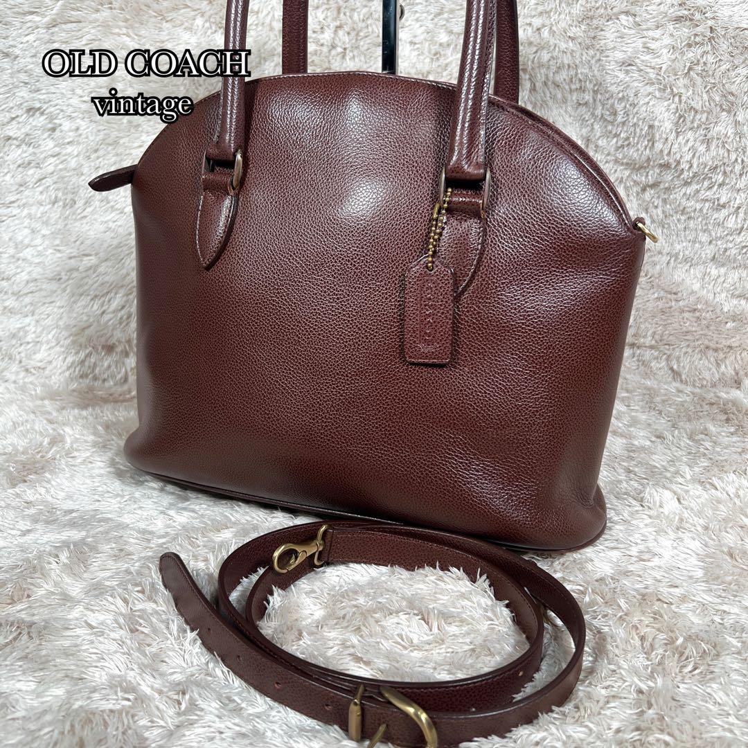 オールドコーチ　ショルダーバッグ　2way　マディソン　レザー　ブラウン