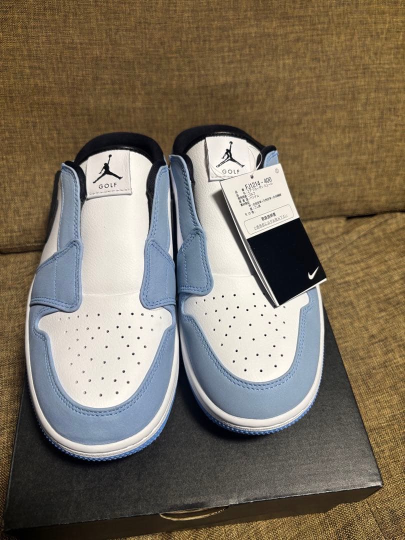 エアジョーダン　Golf シューズ 27.0cm ホワイト/ブルー　ミュール