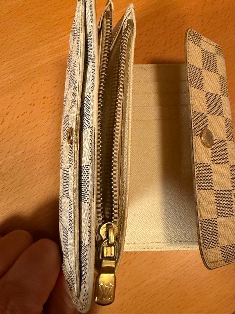 ルイ・ヴィトン ダミエ柄 三つ折り財布