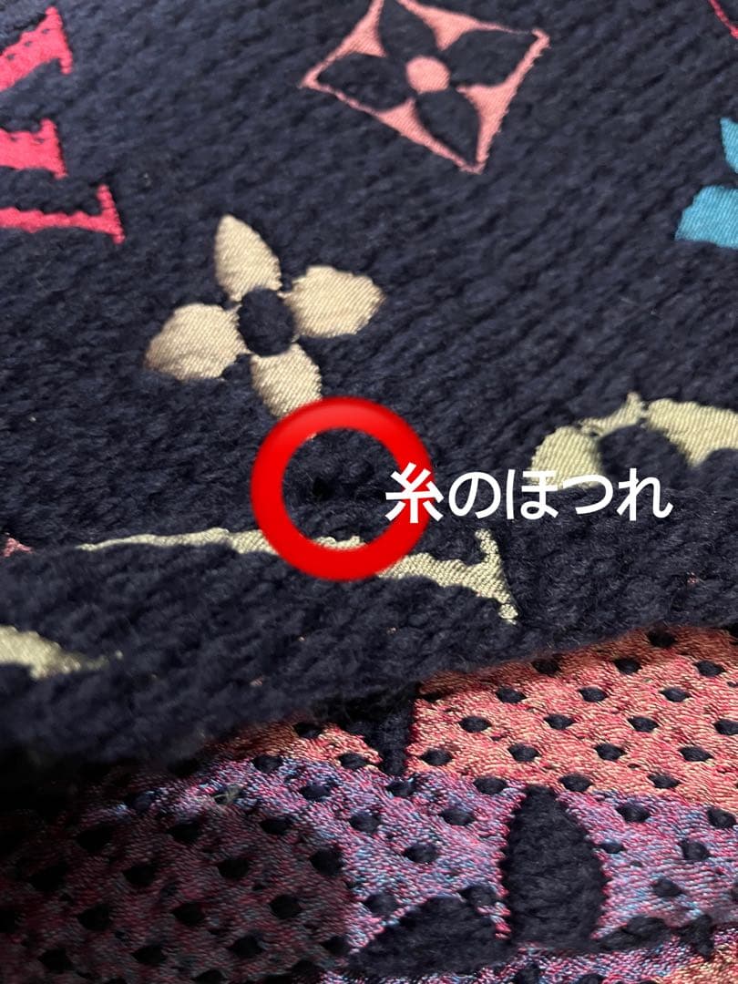 ルイヴィトン モノグラム エシャルプ ロゴマニア レインボー マフラー