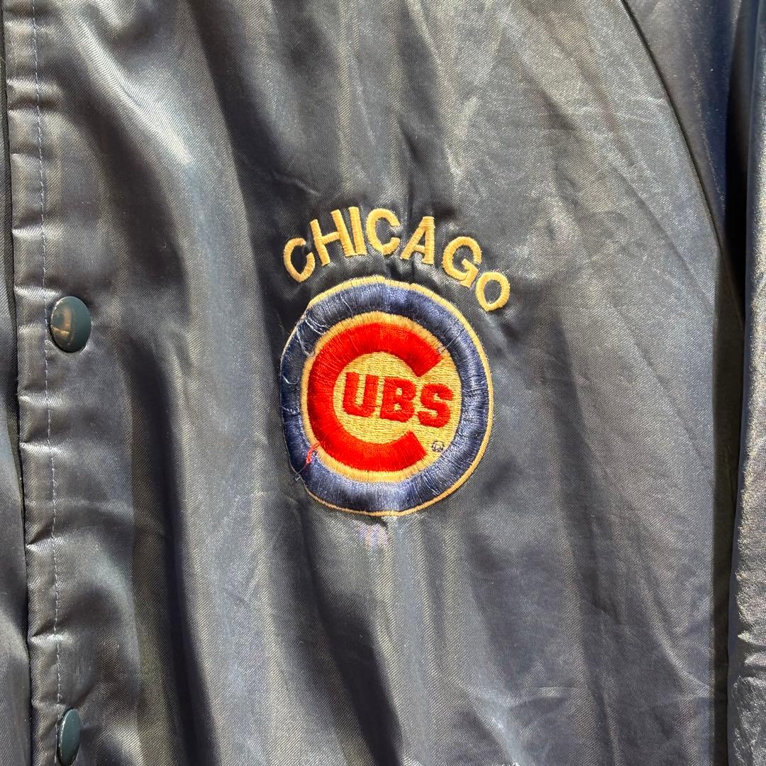 【送料無料】 USA古着 スタジャン MLB シカゴ・カブス USA製 90s