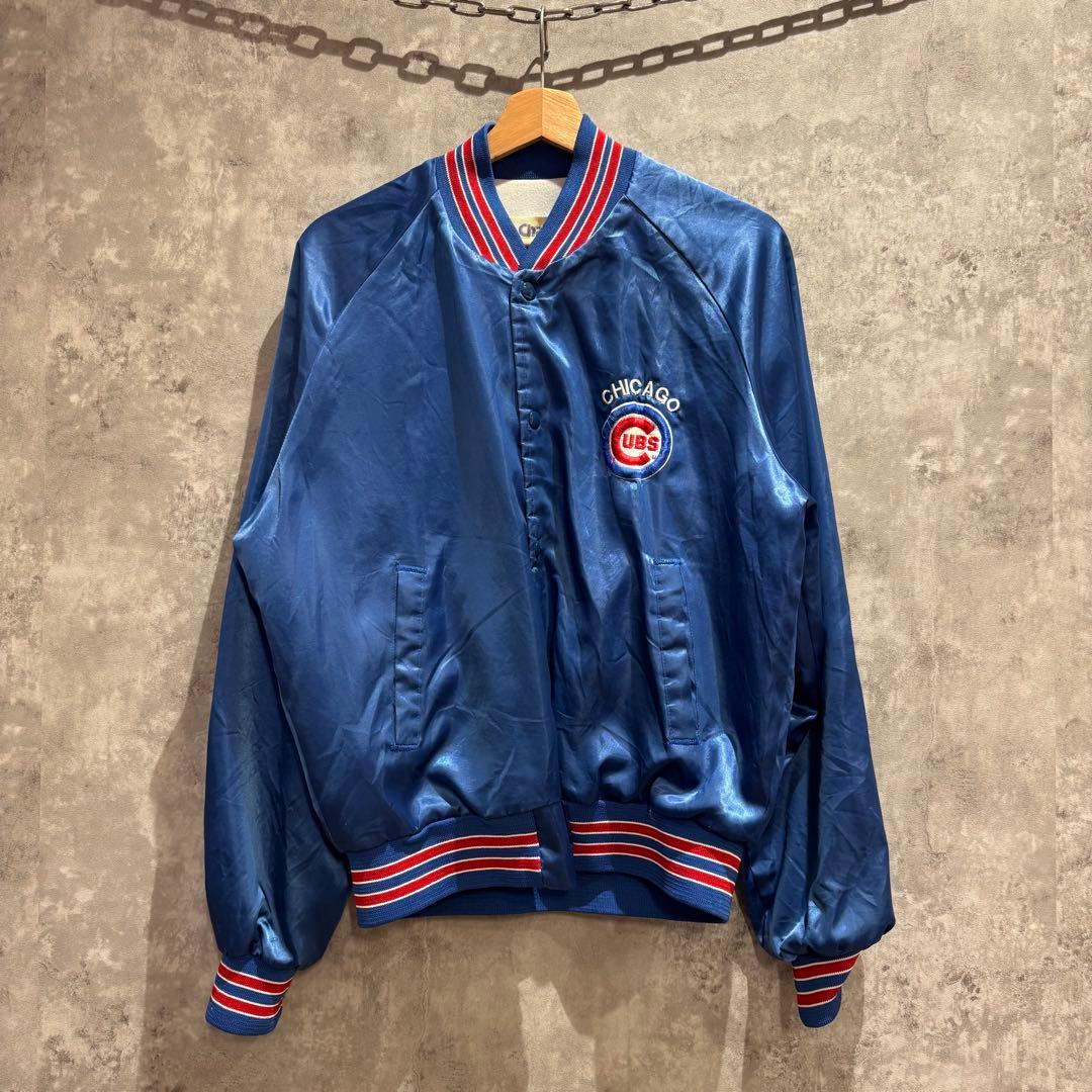 【送料無料】 USA古着 スタジャン MLB シカゴ・カブス USA製 90s