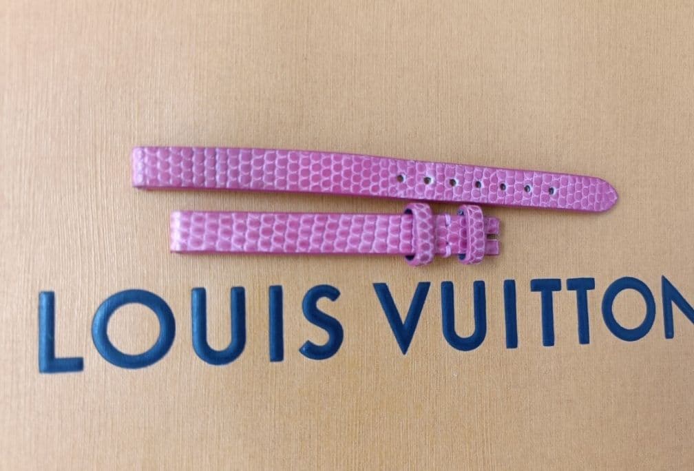 LOUIS VUITTON タンブール　ビジュ　純正ストラップ　リザード　ピンク