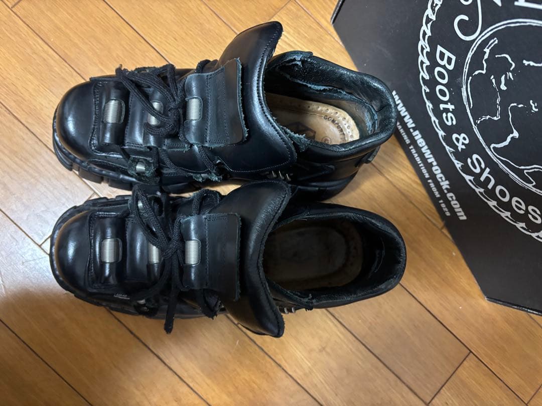 NEW ROCK　215　メタルパーツ　厚底　ブーツ　サイバー　グランジ　42