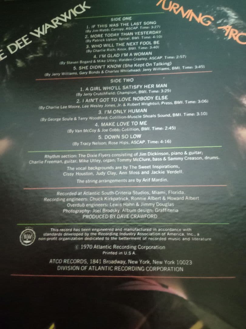 Dee Dee Warwick　SOUL レアグルーヴ　サンプリング