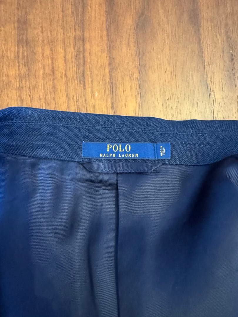 Polo Ralph Lauren テーラードジャケット ネイビー リネン