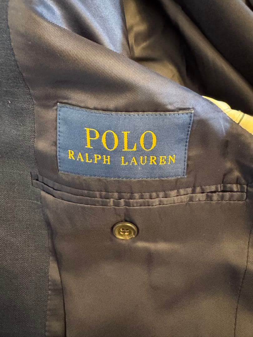 Polo Ralph Lauren テーラードジャケット ネイビー リネン