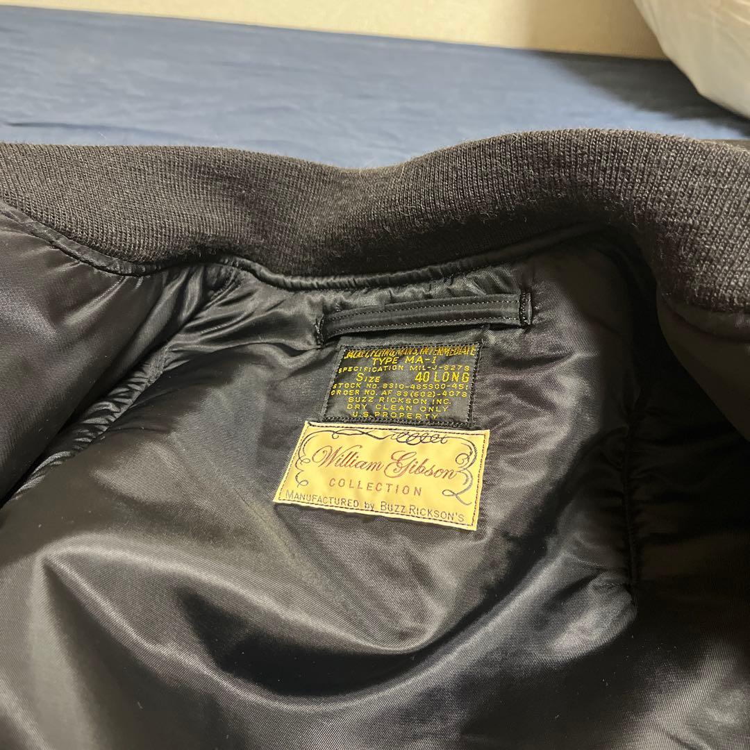 Buzz Rickson's MA-1 ウイリアムギブソン　40LONG