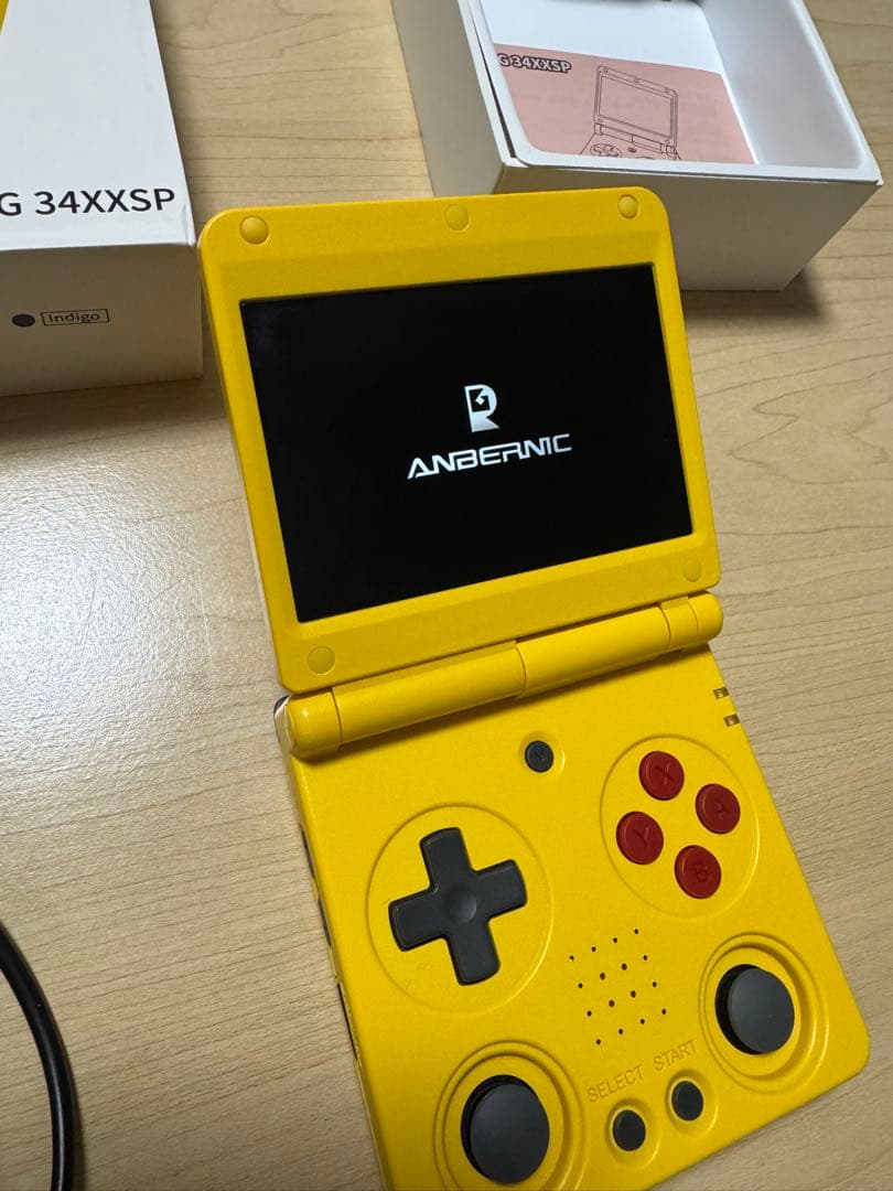 Anbernic RG34XXSP イエロー