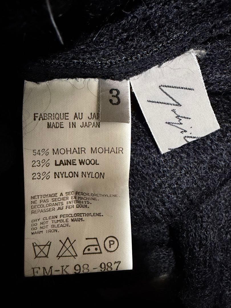 yohji yamamoto アーカイブ　02awロングアームカバーマフラー