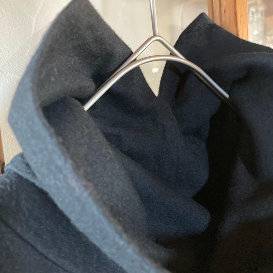 Y's ワイズ　ハイネック　ドット柄ロングワンピース　ブラック　Mサイズ　ウール