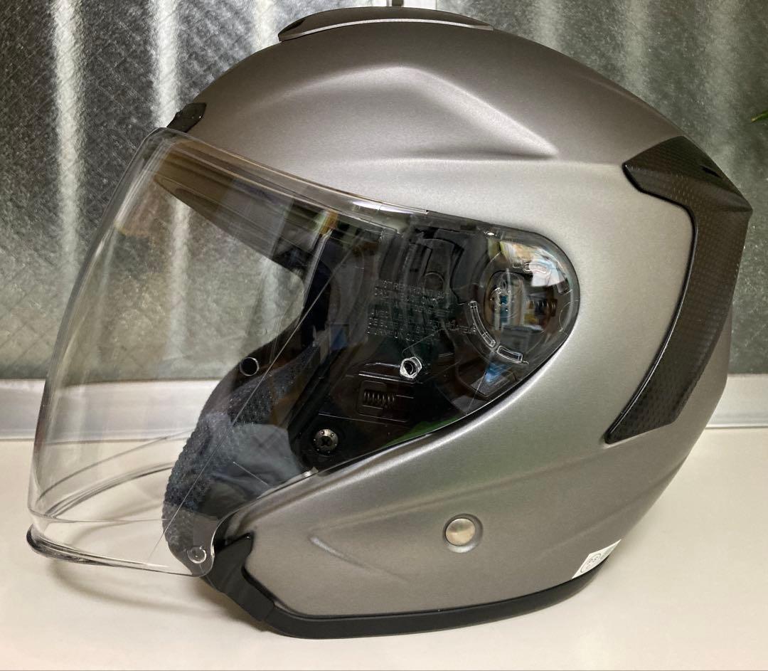 SHOEIヘルメットJ-FORCEIVマットディープグレーMサイズ2023年製造