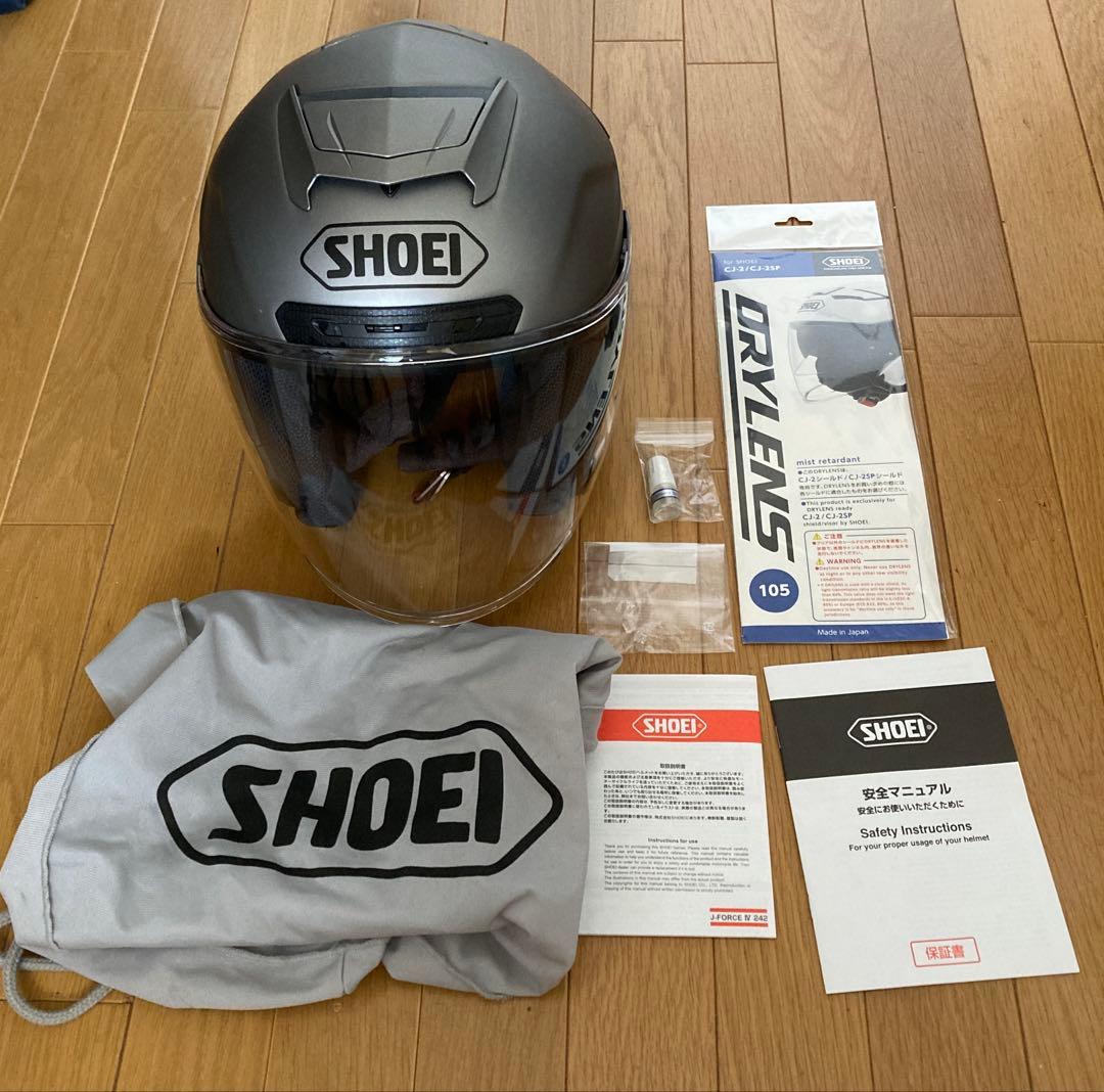 SHOEIヘルメットJ-FORCEIVマットディープグレーMサイズ2023年製造