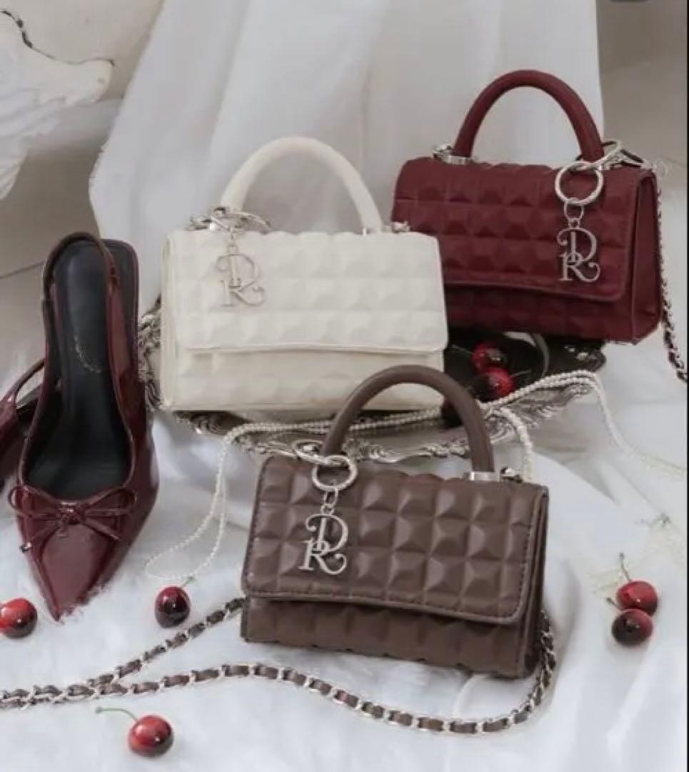 DRチャームチョコレートハンドバッグ ダーリッチ