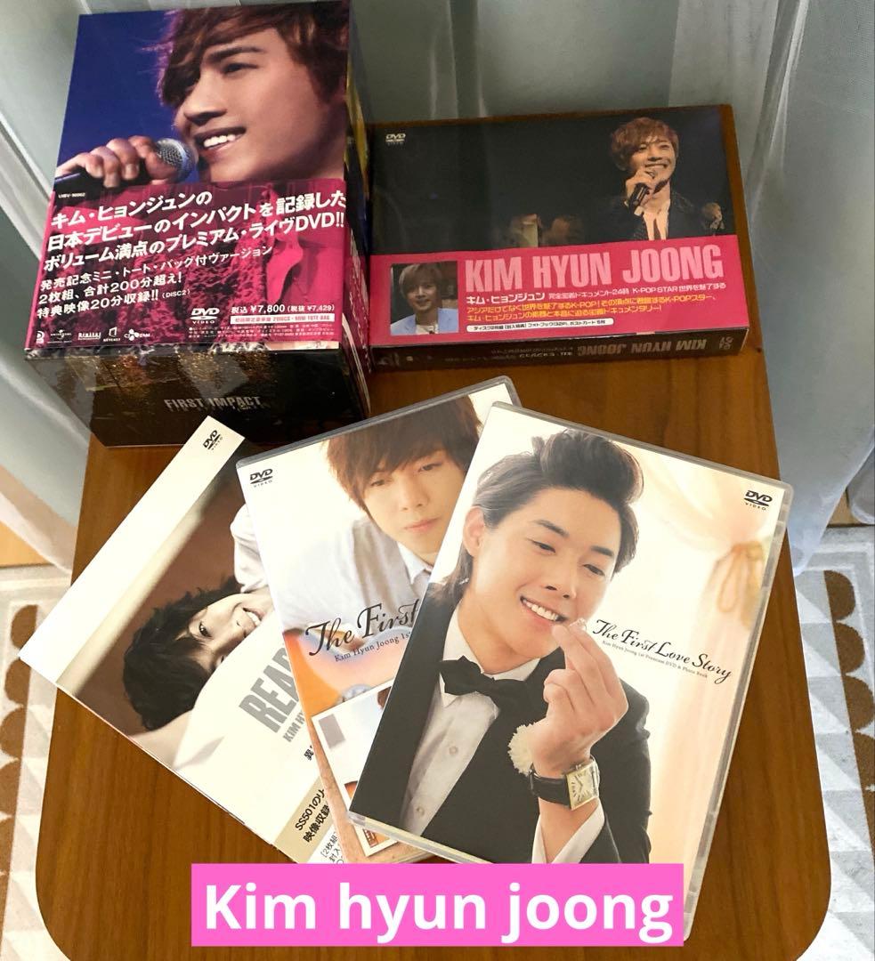 キム・ヒョンジュンのコレクターズ、日本デビューライヴ、密着ドキュメント等のDVD