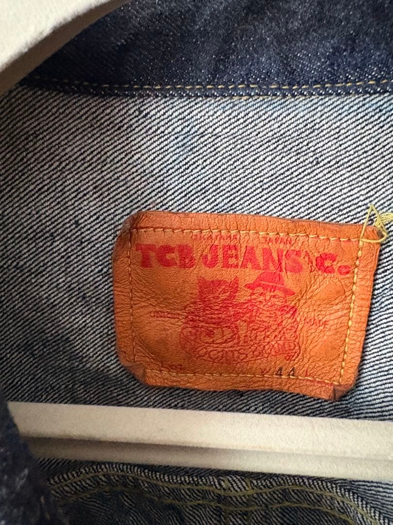 TCBジーンズ　40's大戦モデル　Tバック　デニムジャケット　サイズ44