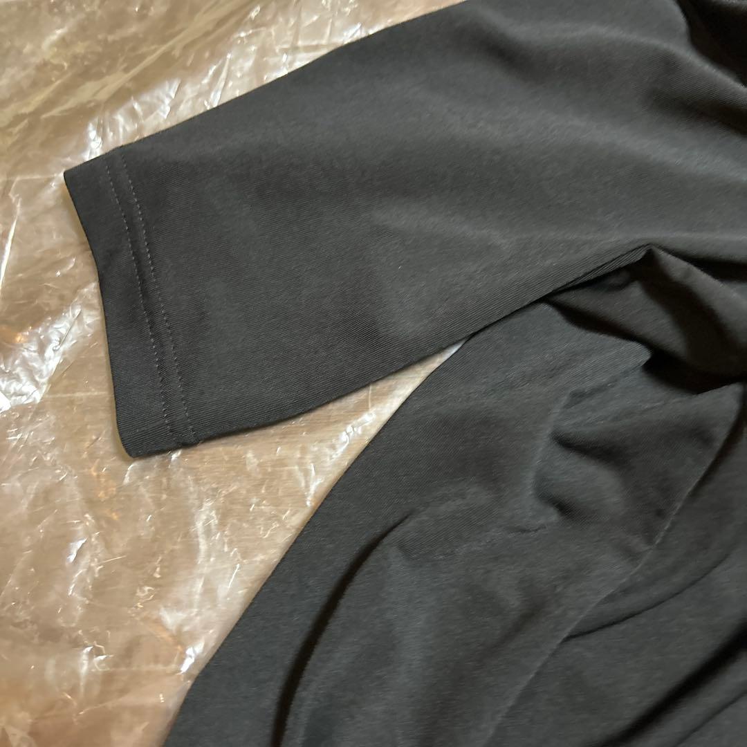 s*i様 黒の半袖チュニック ギャザー付き　トクコ