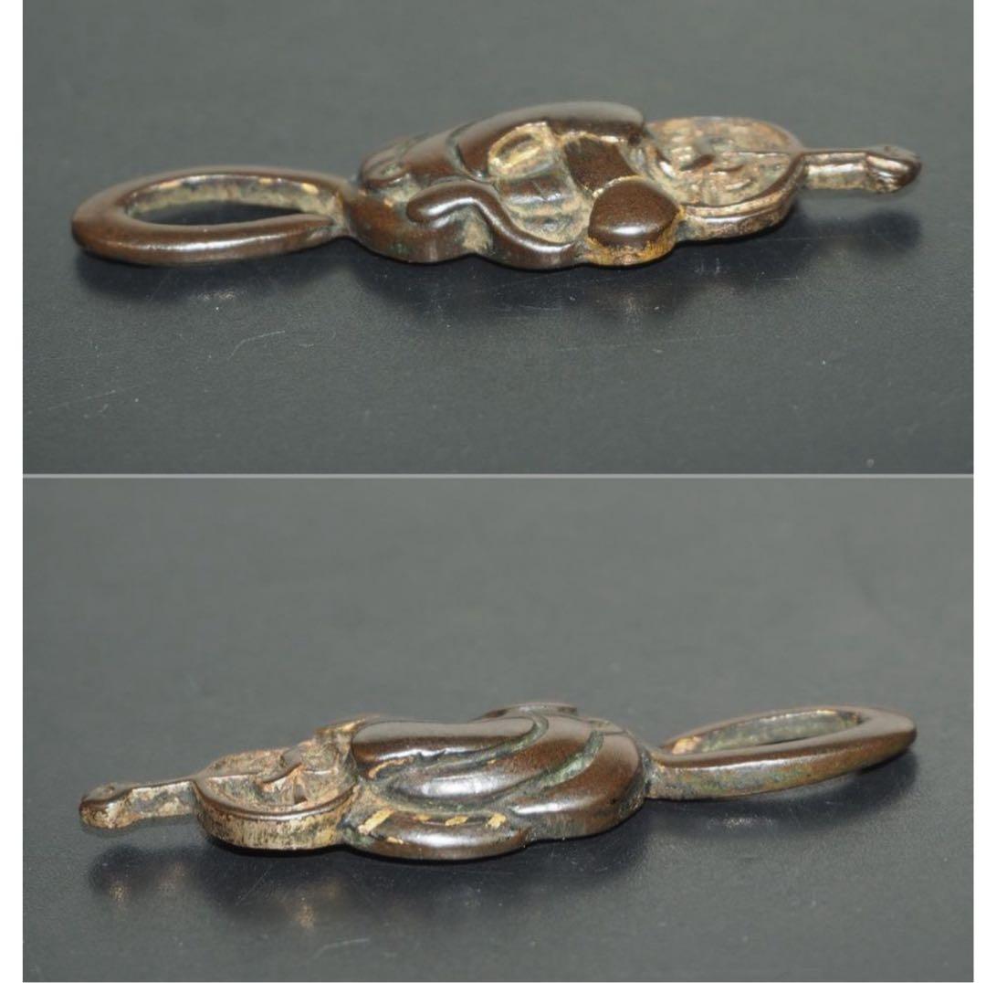 送料無料　江戸時代　目貫2点　刀装具　木箱付